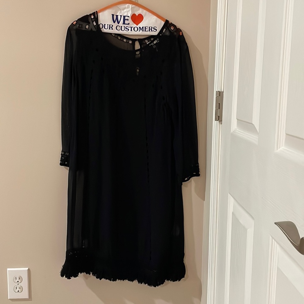 Joie black long sleeve dress